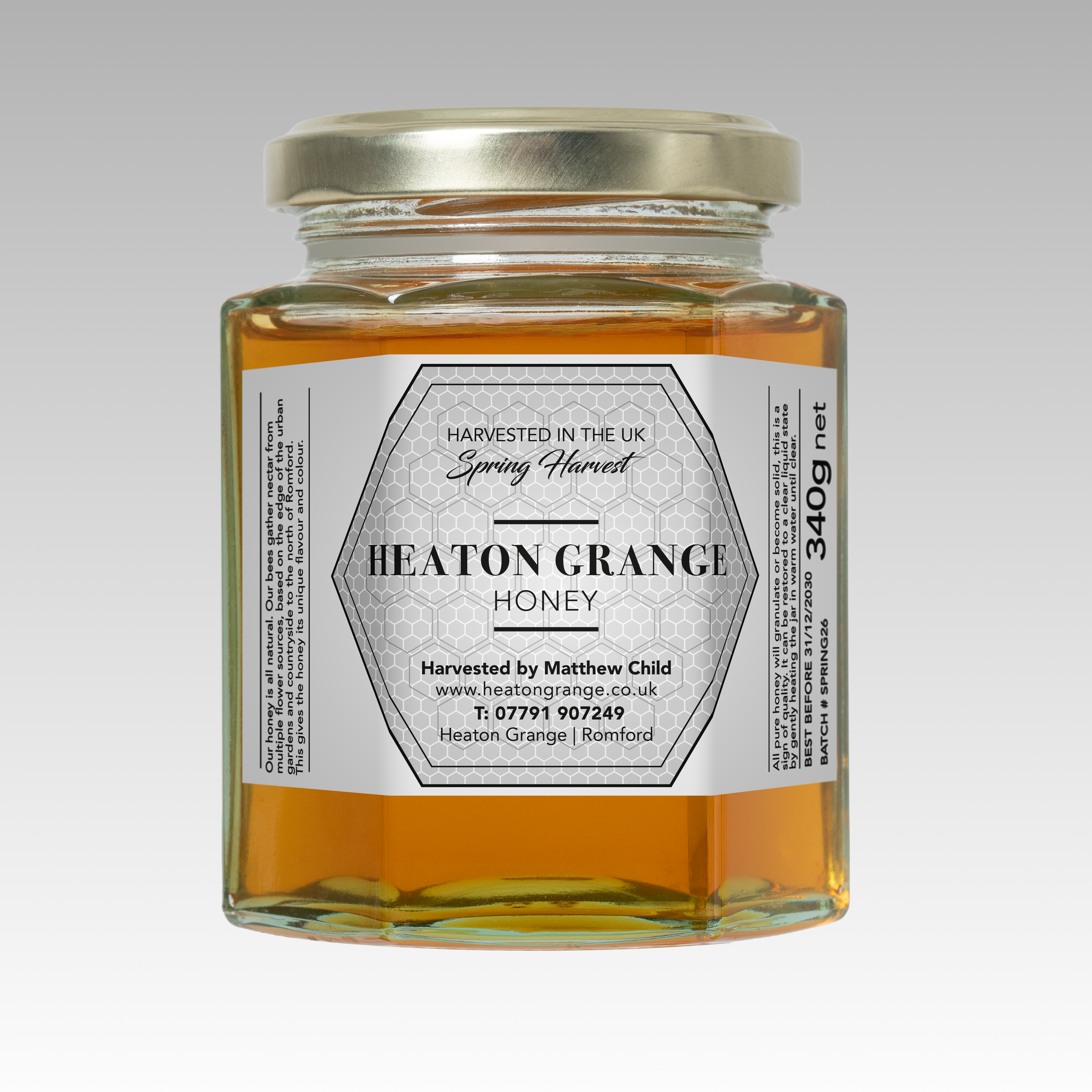 Heaton Grange Honey (Spring 2026) 340g